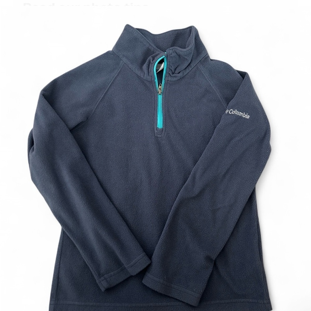 Columbia Blue Fleece with Teal Zip